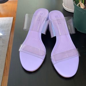 Victorie Nappa Leather & Vinyl Sandal